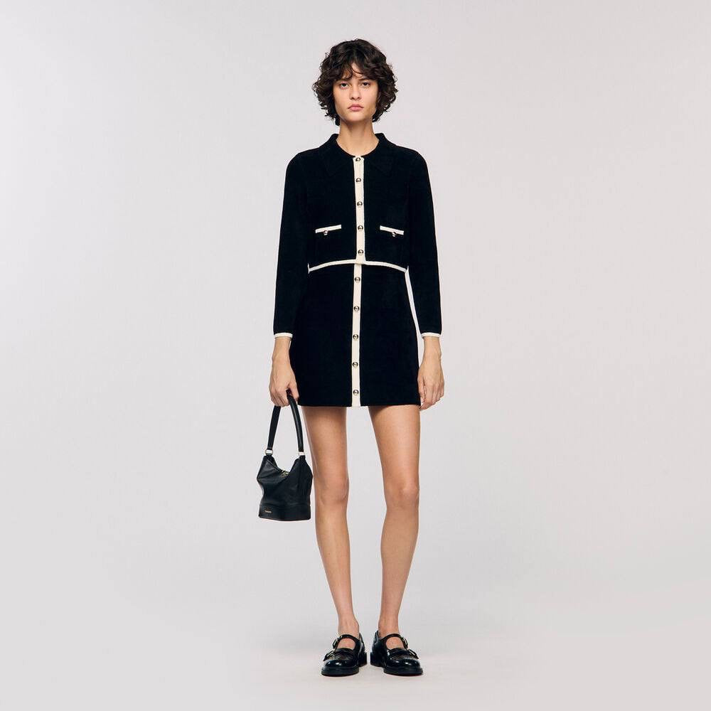 SD Fiorena Cardigan | Fiorella Velvet Mini Dress