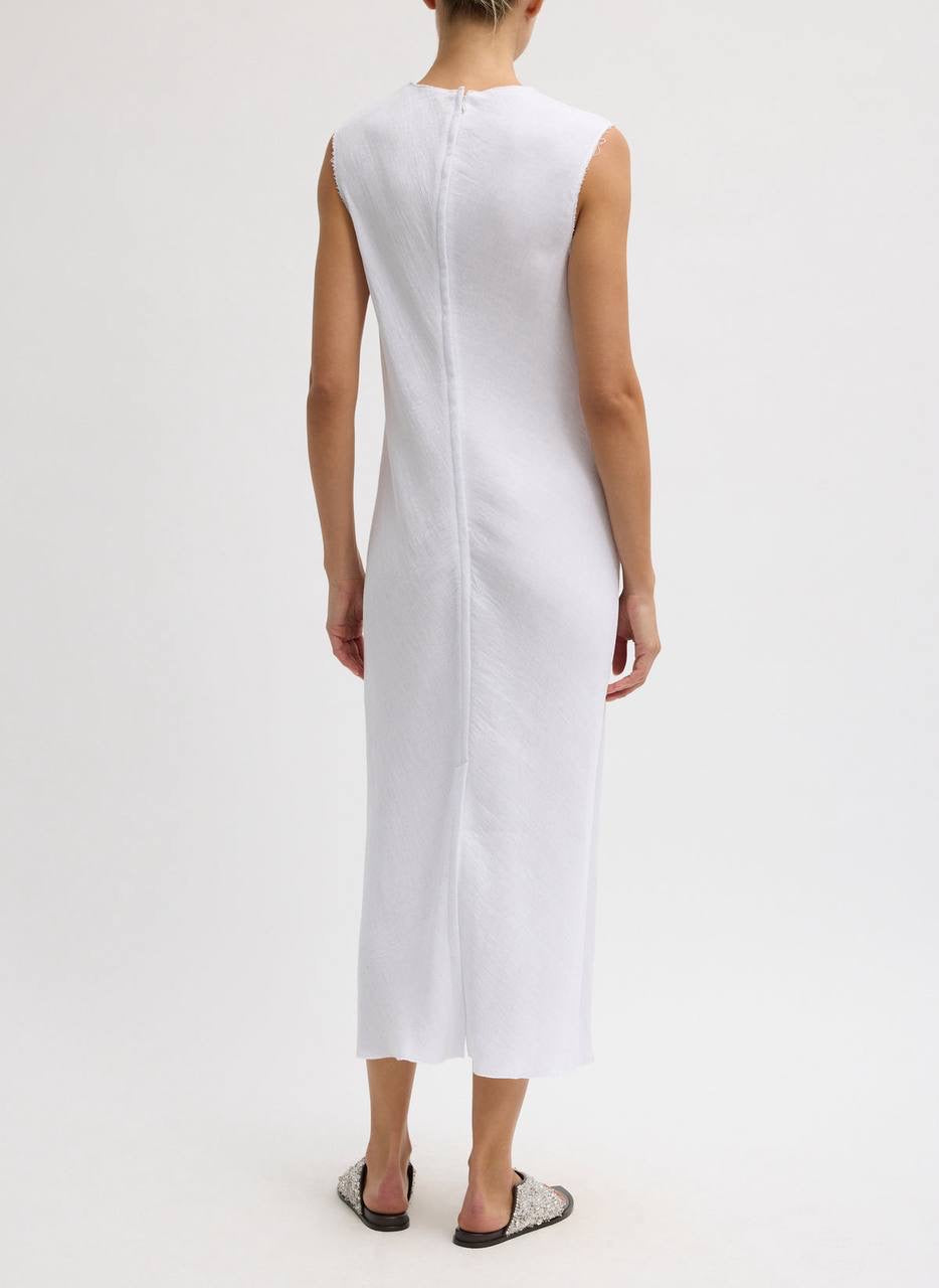 TB Viscose Plisse Sleeveless Bias Midi Dress
