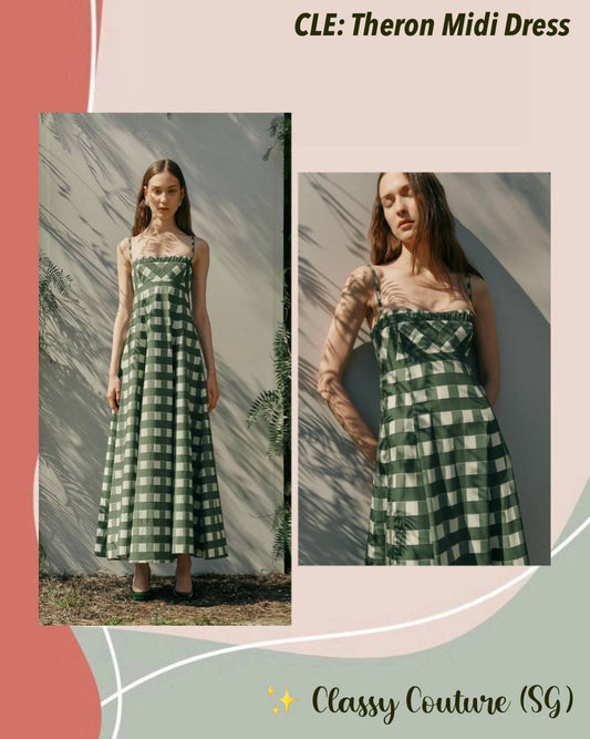 CLE Theron Cotton Midi Maxi Dress Sundress