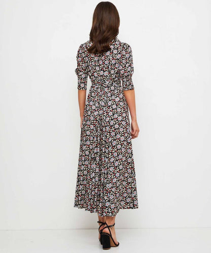 RX Bloom Viscose Midi Shirtdress