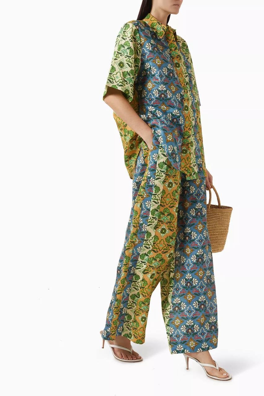 ALM Ali Spliced Shirt | Pants | Linen Set