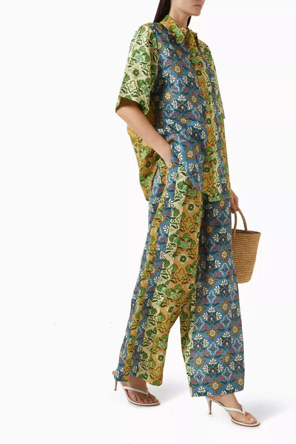 ALM Ali Spliced Shirt | Pants | Linen Set