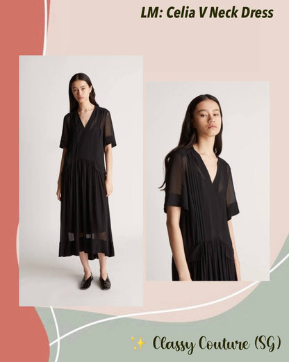 LM Celia V Neck Midi Dress