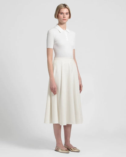 TH Full Circle Midi Skirt in Crepe