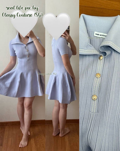 SP Lilac Ribbed Knit Mini Dress
