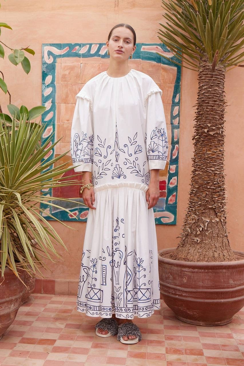 ALM Leela Cotton Midi Dress