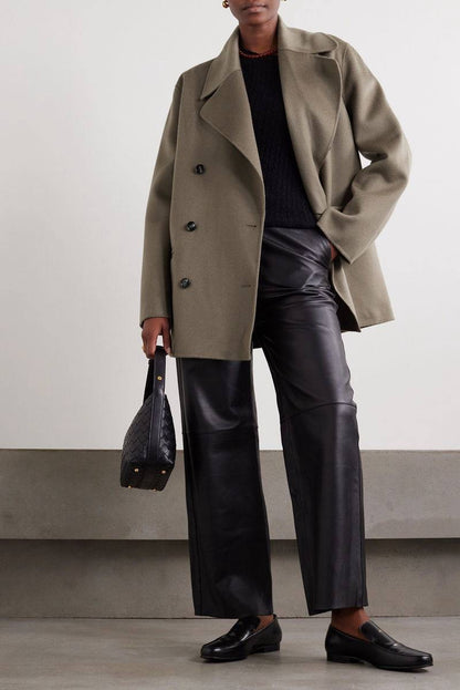 TOT Double-Breasted Wool Coat