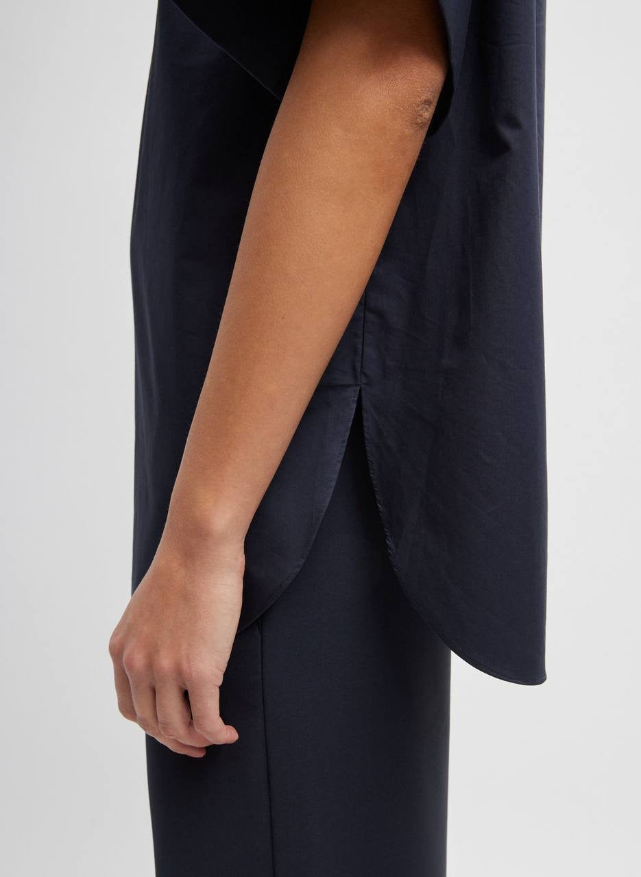 TIB Eco Poplin Raglan Tucked Short Sleeve Shirt