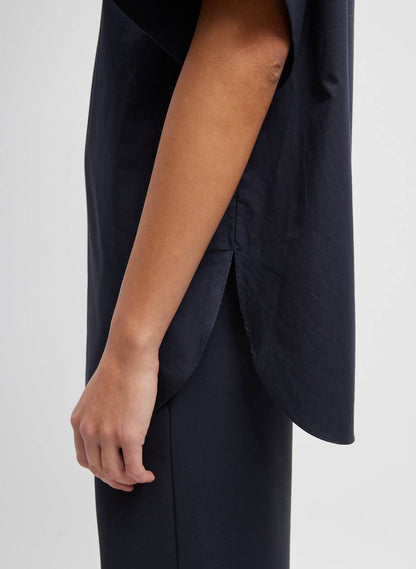 TIB Eco Poplin Raglan Tucked Short Sleeve Shirt
