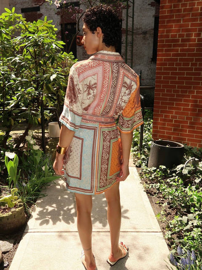 ALM Alberta Linen Mini Dress Shirtdress