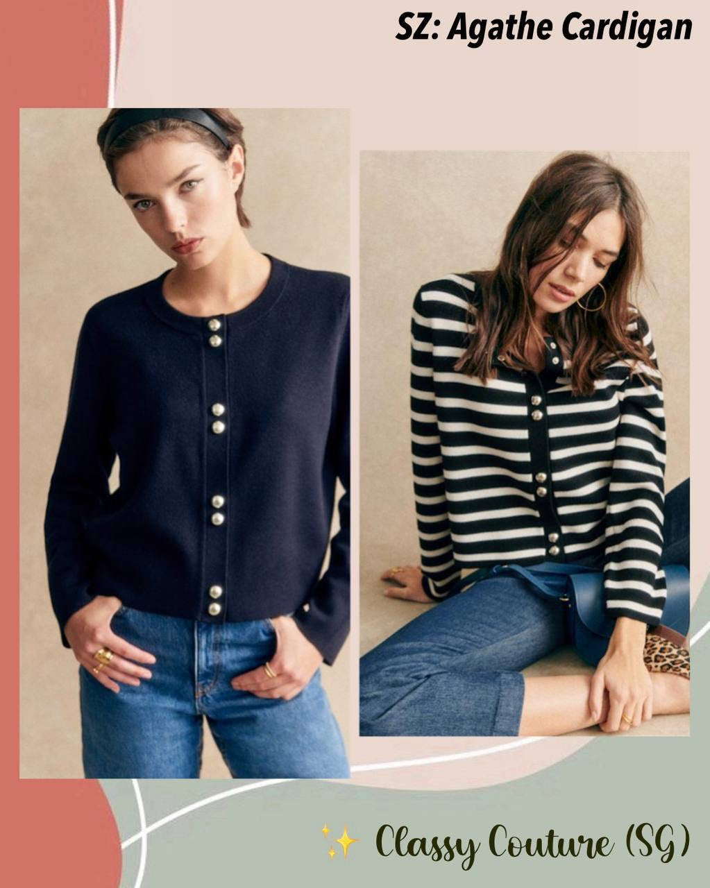 SZ Agathe Merino Wool Cardigan