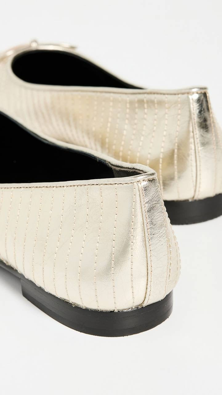 TB Quilted Bow Ballet Flats