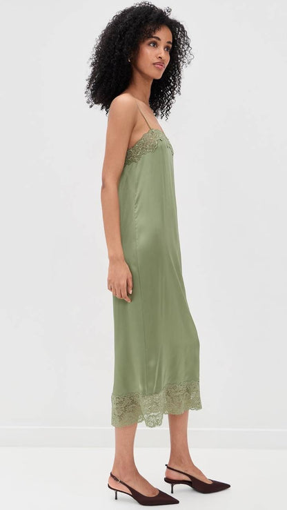 Ref Mackenzie Silk Midi Dress
