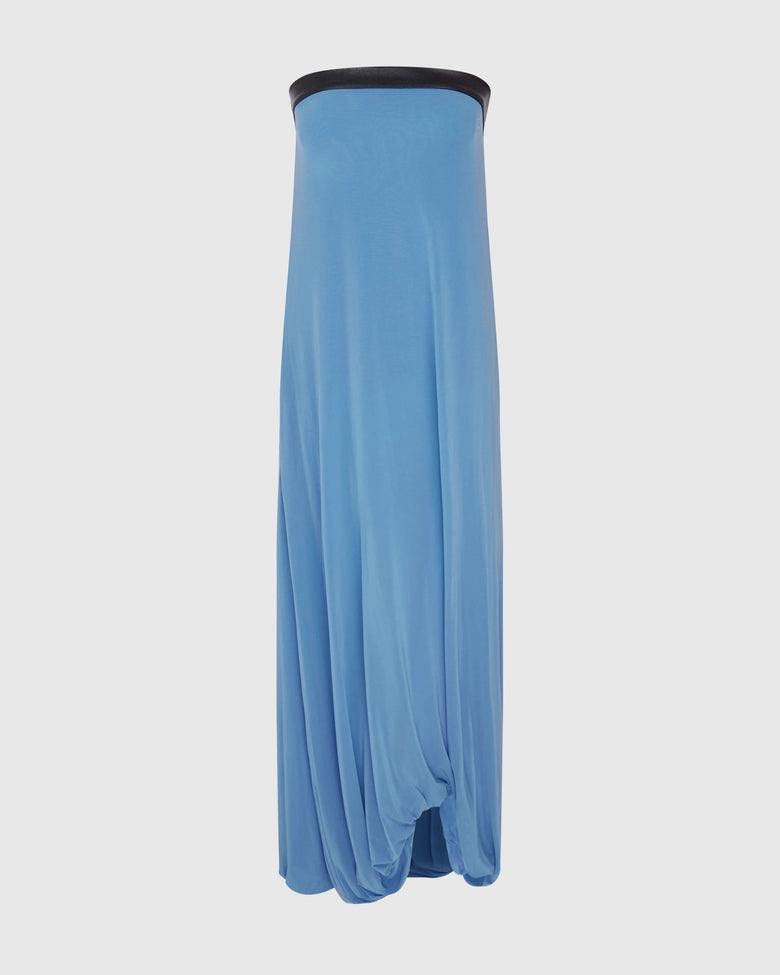 RB Antonie Cowl-Back Buckle Maxi Dress