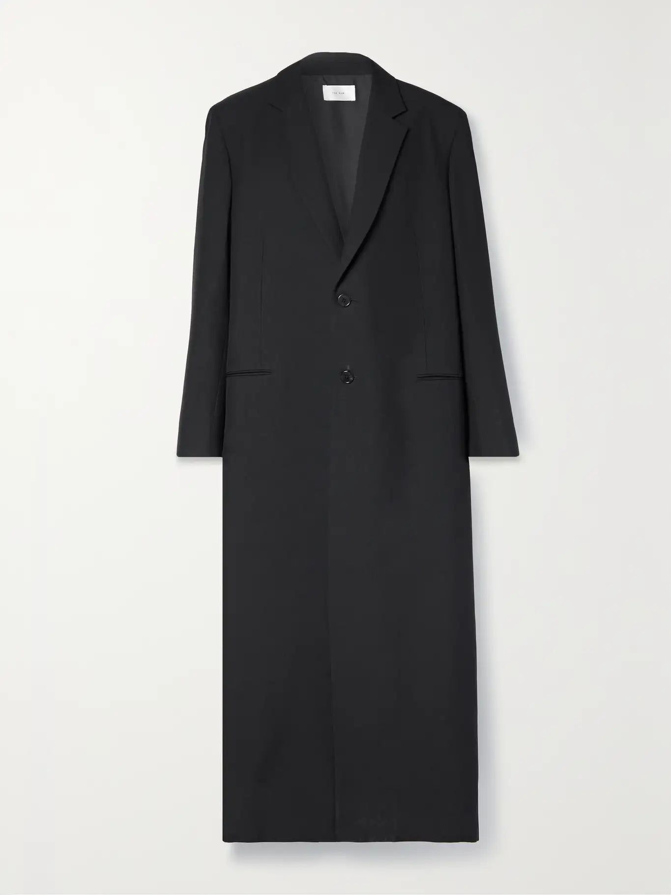 TR Cheval Oversized Wool-Mohair Coat in Black