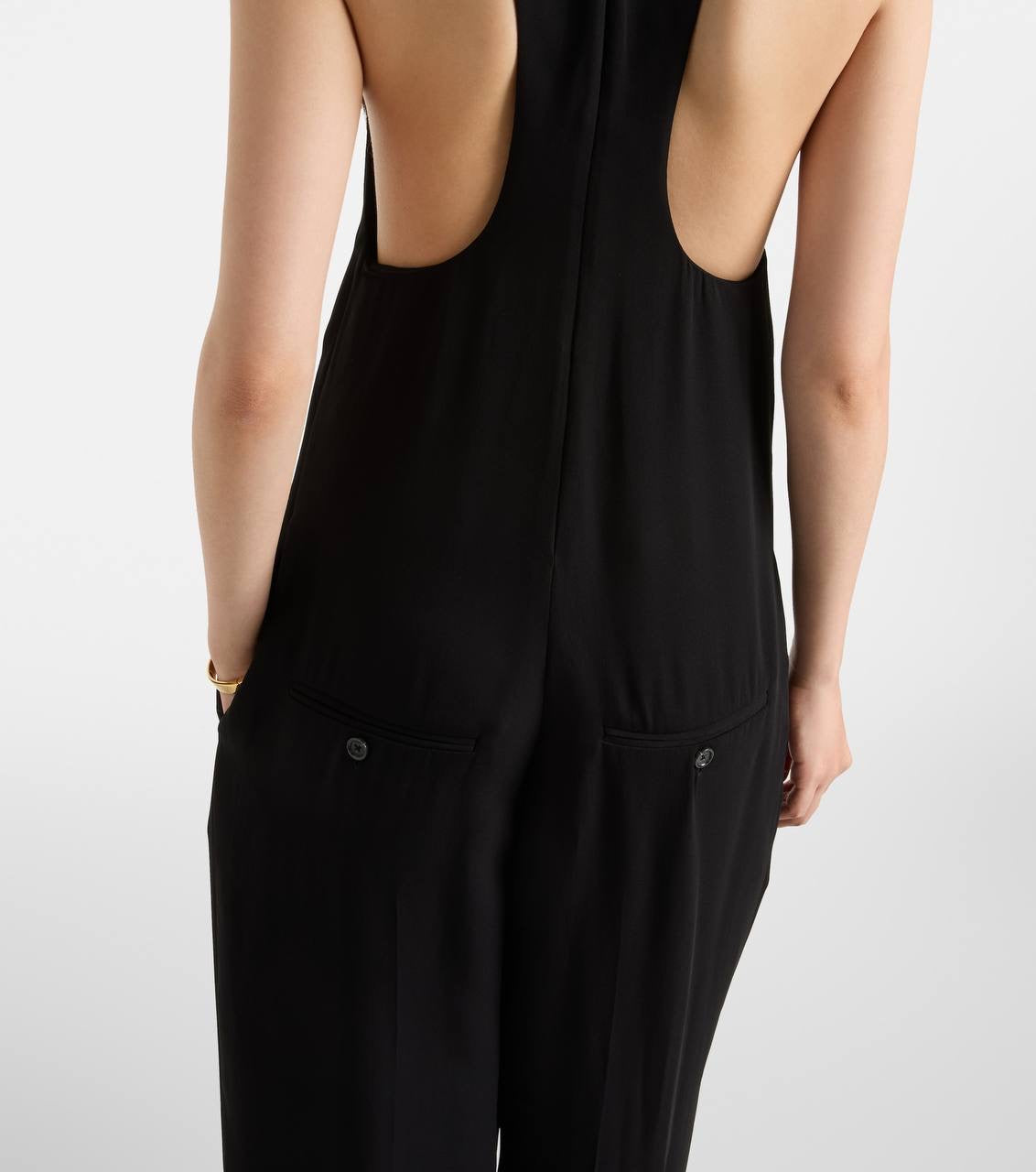 TOT Crepe Cady Viscose Racer Back Jumpsuit