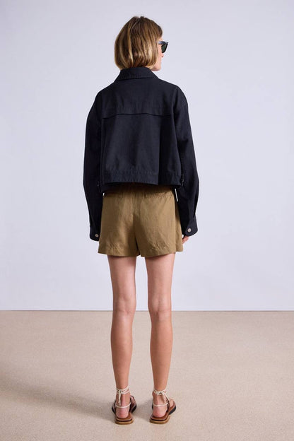 AA Cropped Trapeze Cotton Jacket