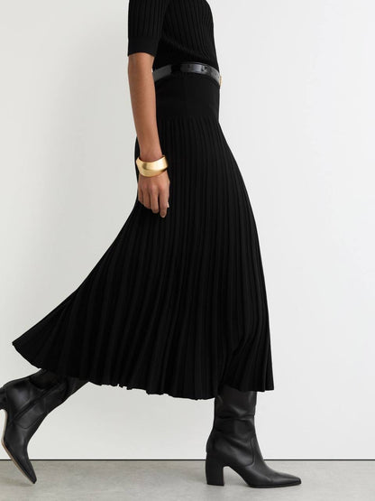 RS Harriet Button-Detail Knitted Midi Dress