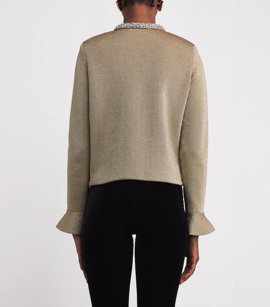 SP Gold Crystal Trim Cardigan