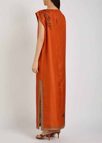 ALM Monkey Dance Silk Midi Dress