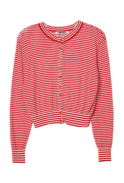 CL Hydra Stripe Cotton-blend Cardigan