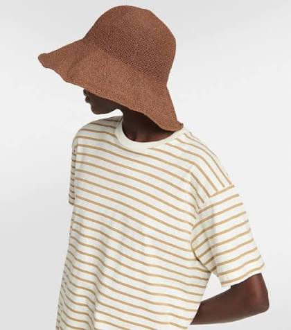 Tot Paper Straw Woven Sun Bucket Hat