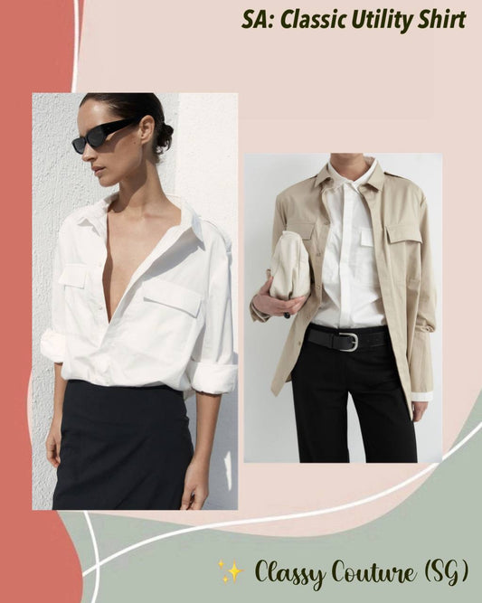SA Classic Utility Long Sleeve Cotton Shirt