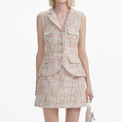 SP Pastel Boucle Tailored Mini Dress