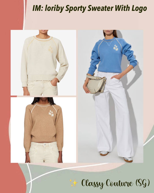 IM Loriby Logo Sporty Cotton-wool blend Sweater