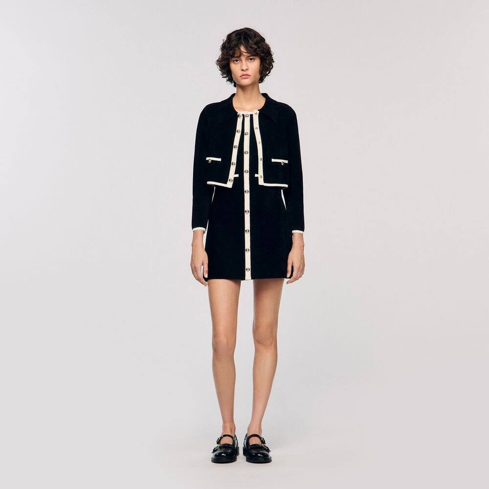 SD Fiorena Cardigan | Fiorella Velvet Mini Dress