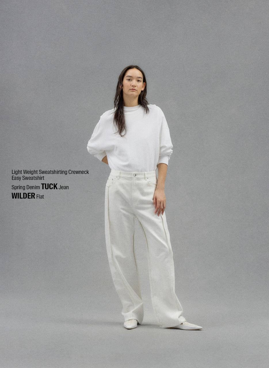 TB Spring Denim Tuck Jeans
