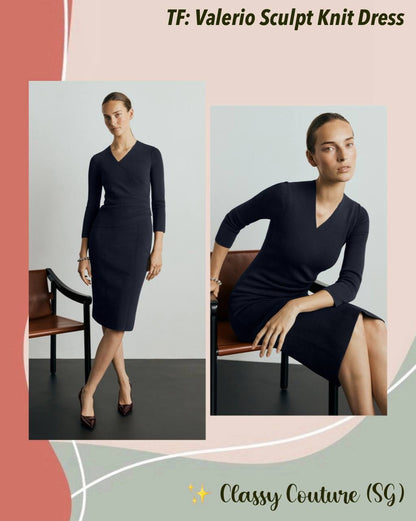 TF Valerio Sculpt Knit Midi Dress