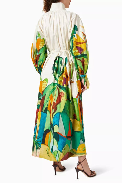 ALM Mokshini Cotton Shirtdress Midi Dress