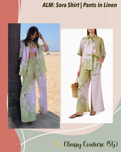ALM Sora Linen Shirt | Pants | Set