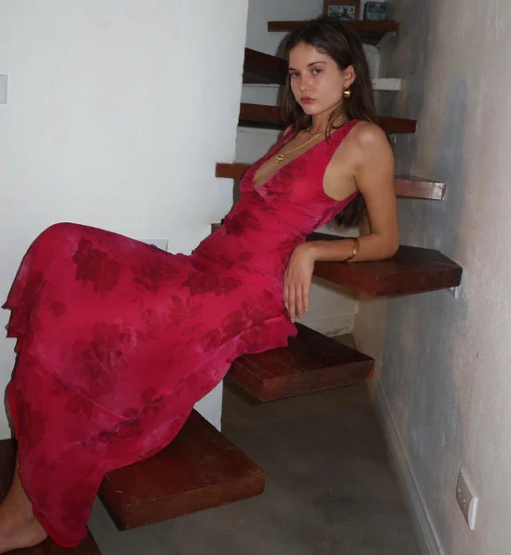 RP Marie Silk Maxi Dress in Anastasia Rose
