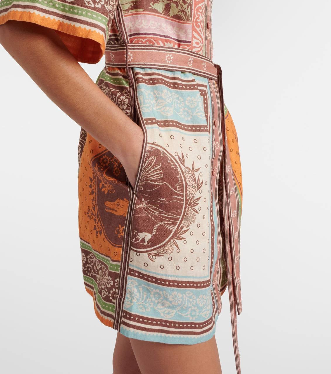 ALM Alberta Linen Mini Dress Shirtdress