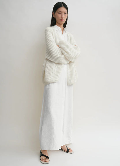 Tot Puffed Mohair-Wool Blend Cardigan
