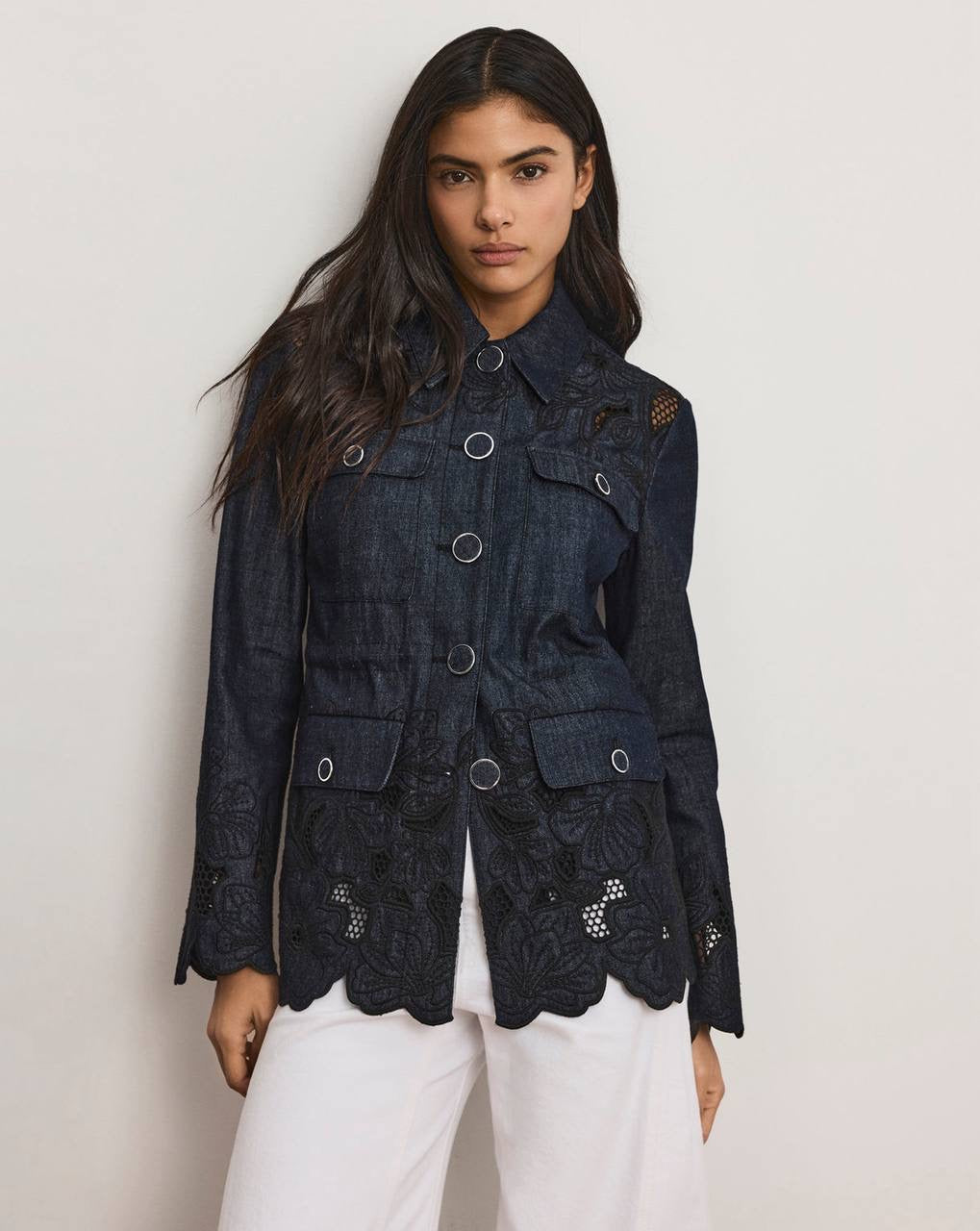 VB Mirielle Eyelet Tank Top | Kiki  Jacket | Osborne Wide-Leg Pant | Set
