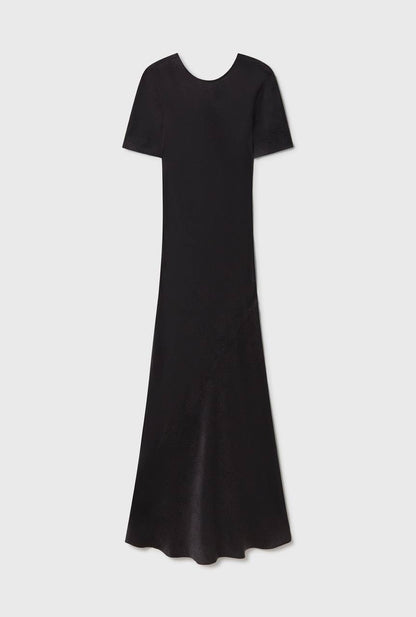 (PART 5/5) SL Short Sleeve Silk Bias Midi Maxi Dress