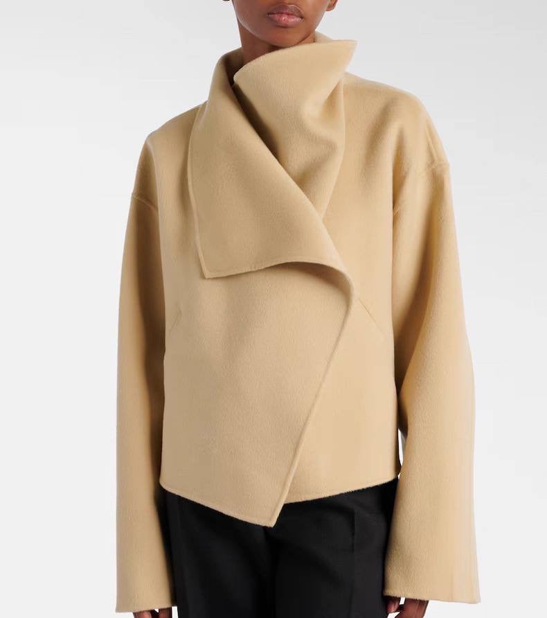 Tot Signature Cropped Double Face Wool Jacket