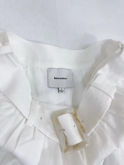 Prelaunch! Ref Linen Cropped Top | Belted Mini Skirt | Set