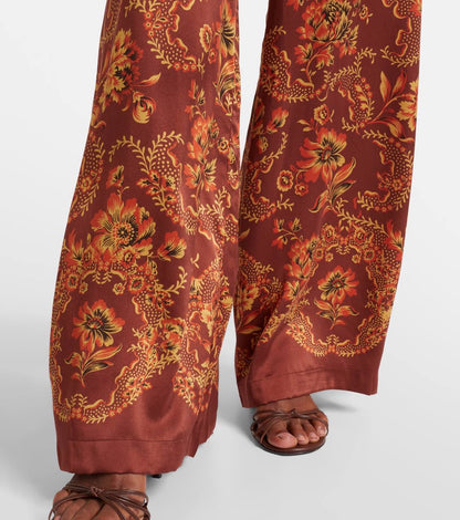 ALM Seraphina Silk Long Sleeved Shirt | Pants | Set