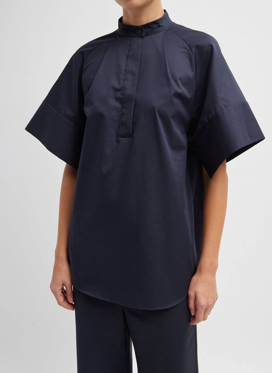TIB Eco Poplin Raglan Tucked Short Sleeve Shirt