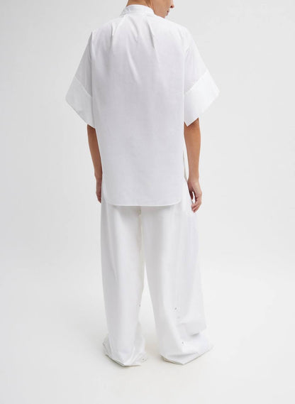 TIB Eco Poplin Raglan Tucked Short Sleeve Shirt