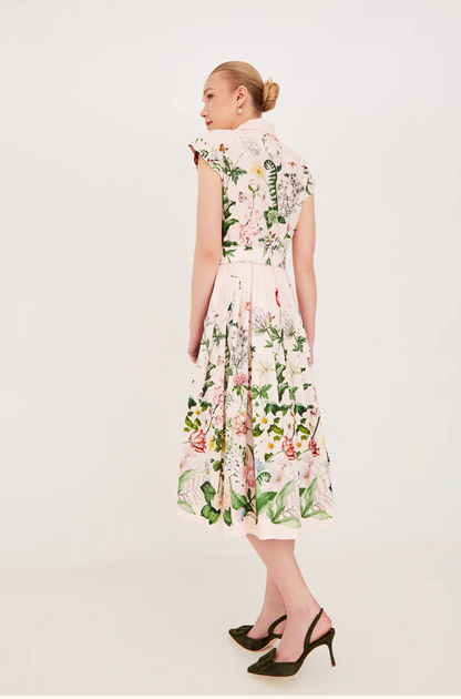 CC Octavia Floral Cotton Midi Dress