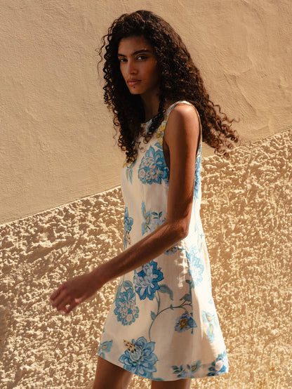 KV Giselle Linen Shift Mini Dress