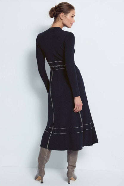 Petite/regular! RS Charlie Knit Midi Dress With Contrast Stitching