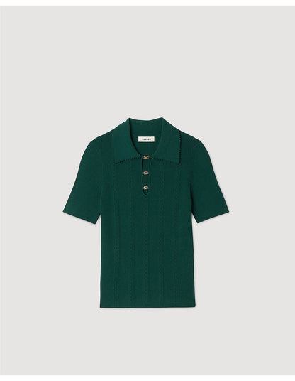 SD Mahee Dark Green Polo Sweater