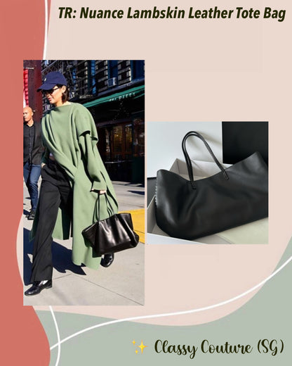 TR The Nuance Lambskin Leather Tote Bag