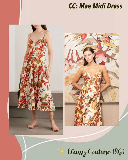 CC Mae Linen Midi Dress